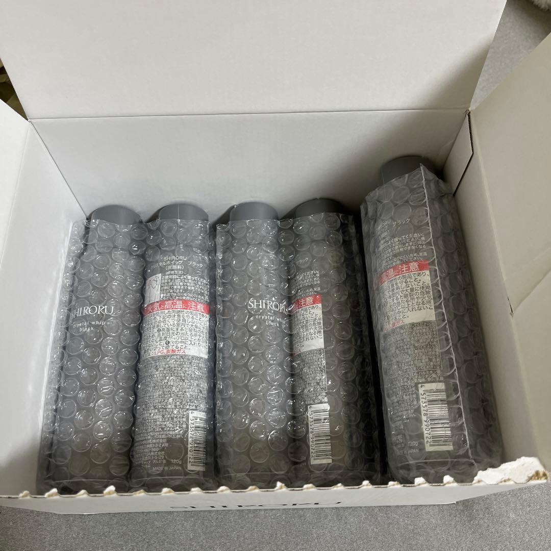SHIRORU クリスタルホイップ ブラック120g 洗顔料 6本セット SHIRORU（シロル） クリスタルホイップ ブラック 120g 洗顔 炭酸洗顔
