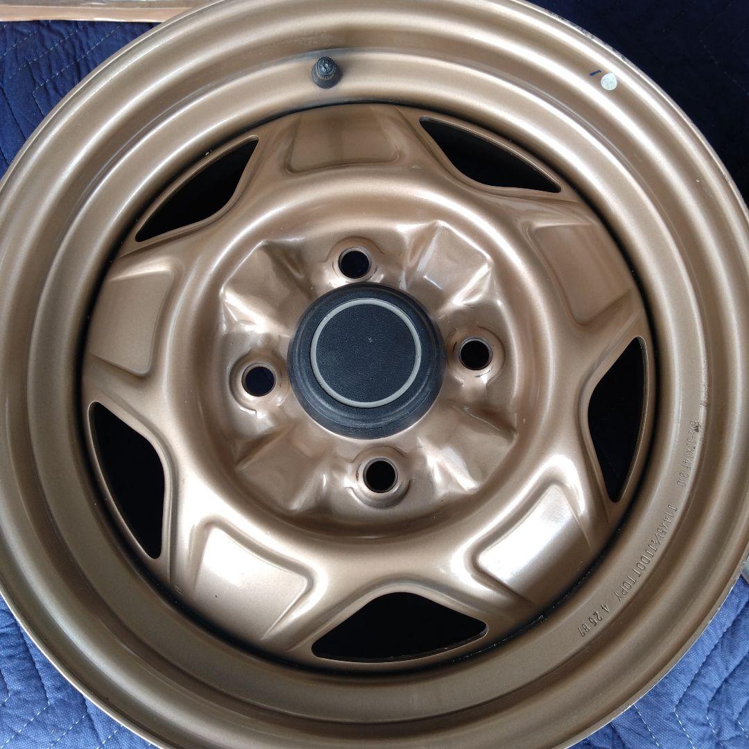 ①三菱ランサーEXターボ純正 14インチ スチールホイール ①、②セット