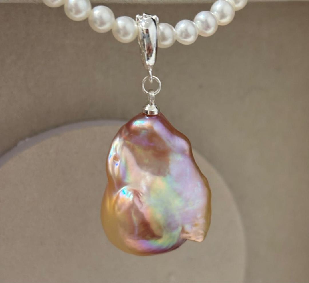 ペンダントトップ パールペンダントトップ バロックパール 淡水真珠