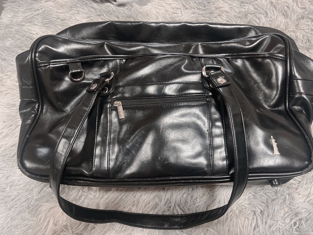 黒 合成皮革 ハンドバッグ ショルダーバッグ トートバッグ レディース バッグ 2wayバッグ