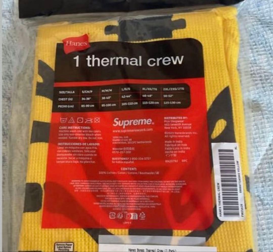 新品Supreme シュプリーム Hanes Bones thermal XL - メルカリ