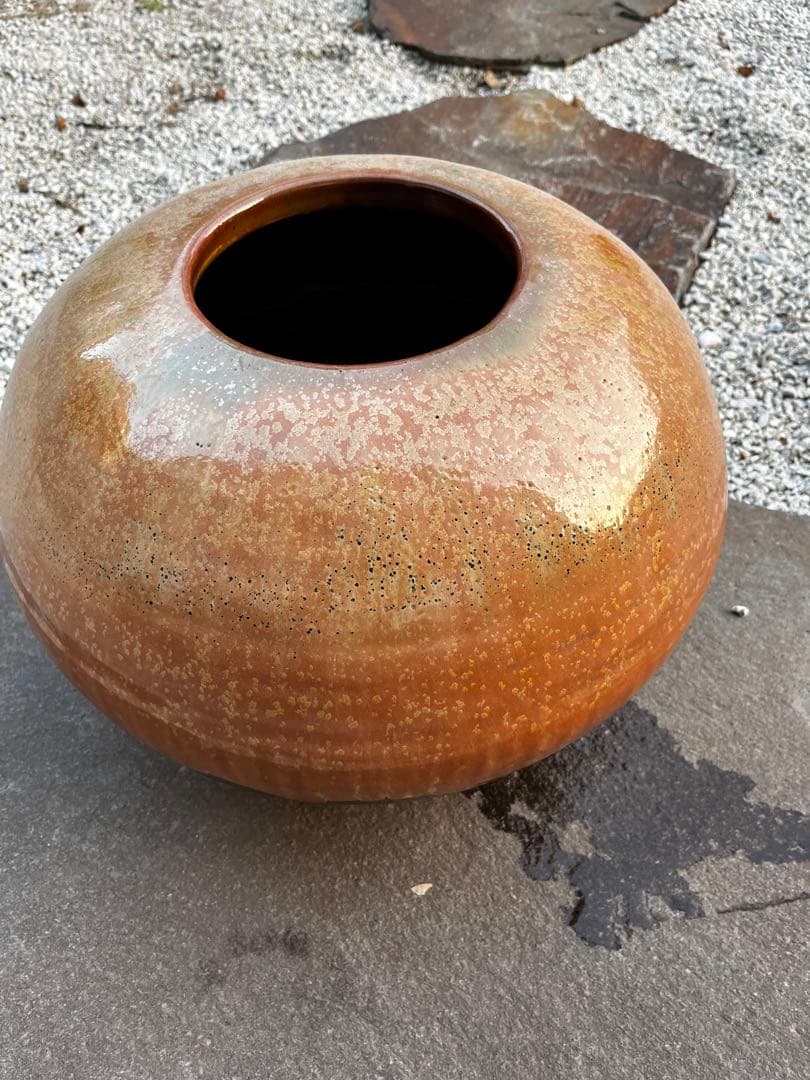 小石原焼 ヤマイチ窯 梶原藤徳作 大きめの花器 壺 置物 - メルカリ