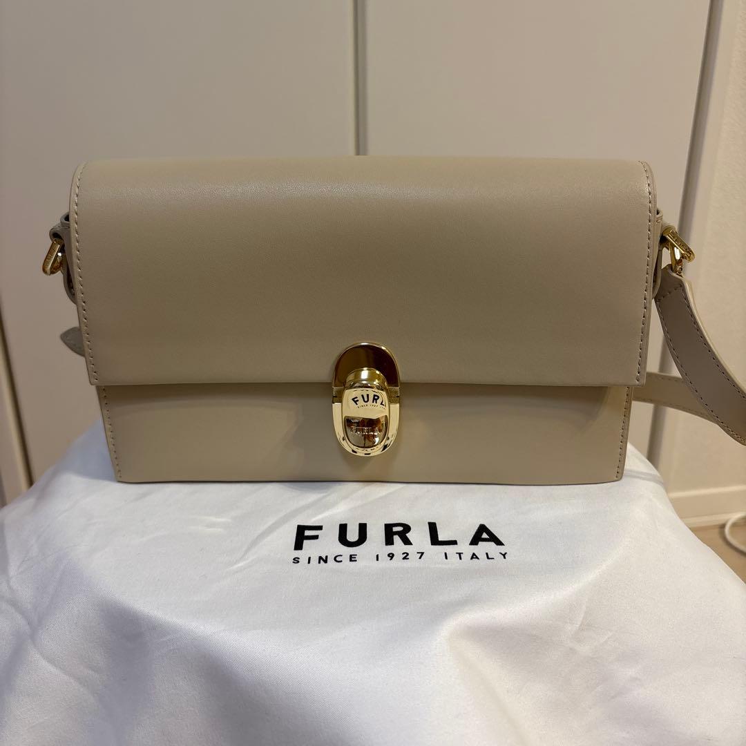 FURLA ベージュ レザー ショルダーバッグ FURLA◇ショルダーバッグ/レザー/ベージュ : セカンドストリートYahoo