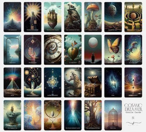 正規品証明書付【コズミックドリーマーオラクルカード】タイの幻の