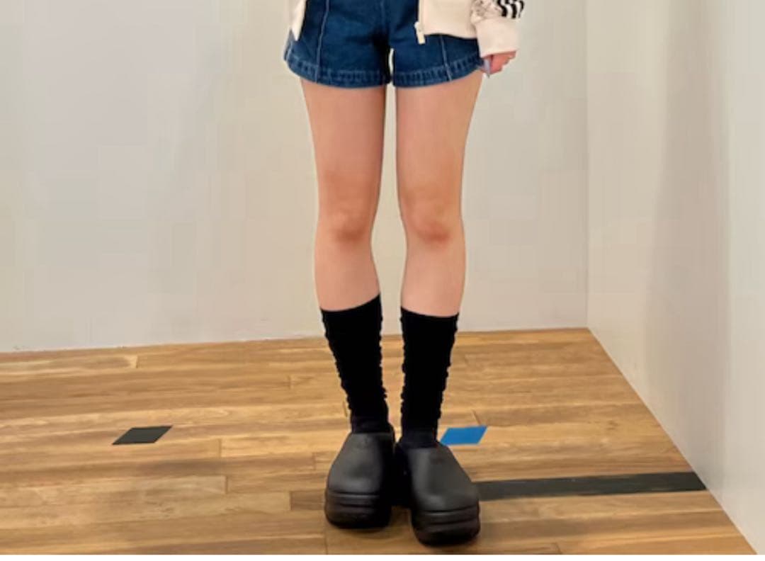 【新品】アディダス スタン スミス ミュール 厚底ブラック 23.5cm