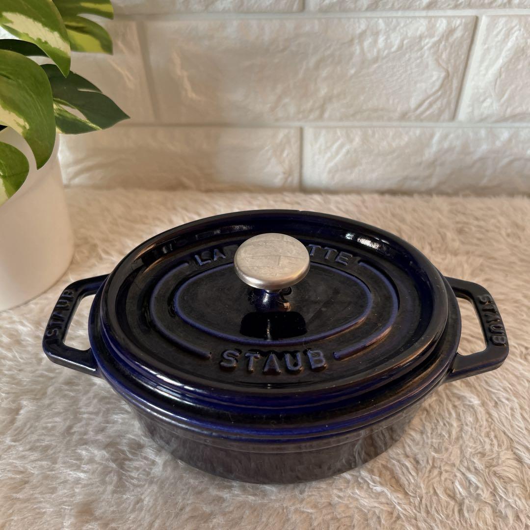 人気色　ストウブ ピコ・ココット オーバル 15cm グランブルー ホーロー 鍋 楽天市場】【公式】【生涯保証】 ストウブ ピコ ココット オーバル