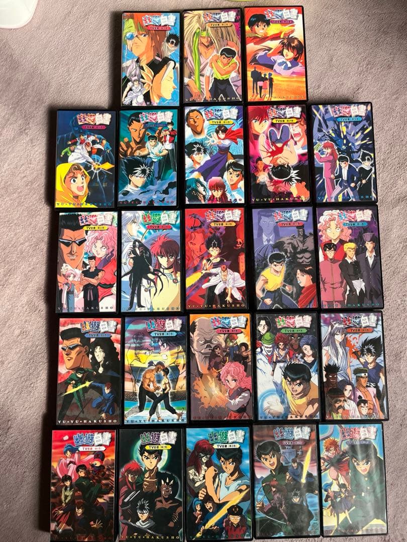 幽遊白書 VHS 全23巻＋OVA＋劇場版計33本 完品 特典トランプ付き