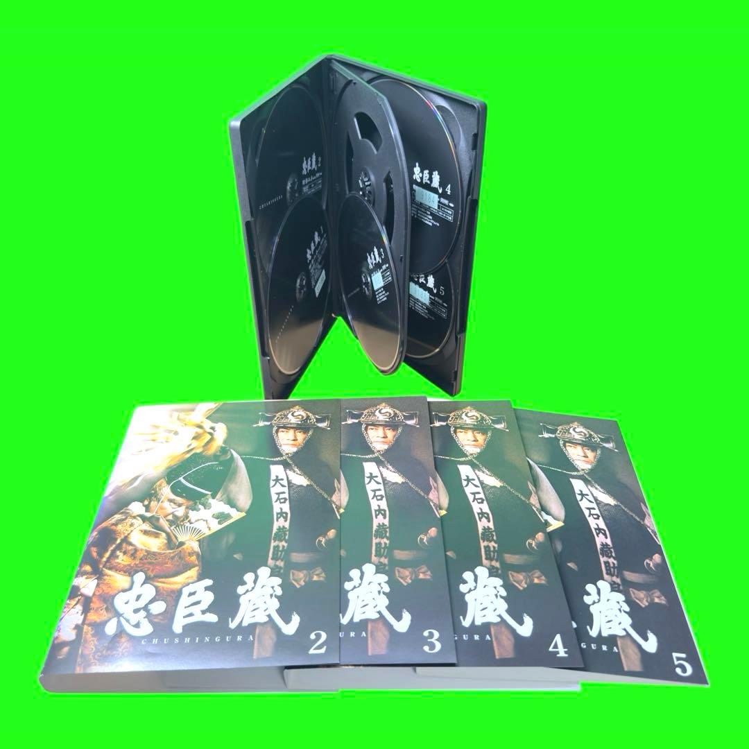 ケース付 忠臣蔵 DVD 全5巻 全巻セット 松平健 伊東四朗 レンタル 時代