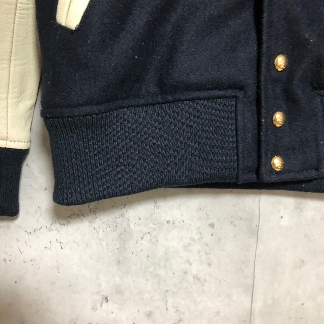 Q♡ レディース ラムレザー スタジャン ネイビー - メルカリ