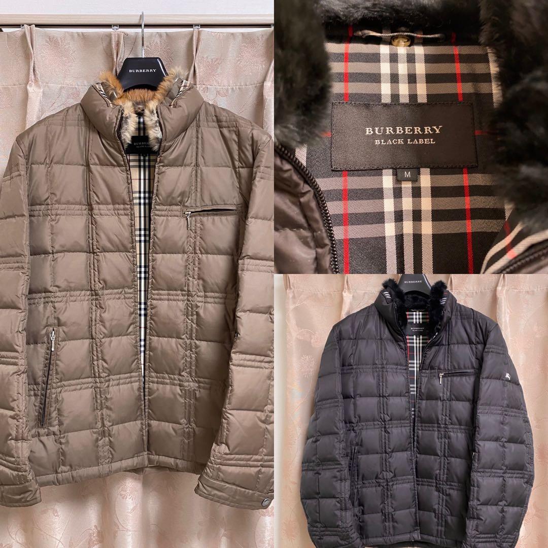 【Duffyダウンジャケット】茶＆黒♪Ｍ THE NORTH FACE (ザ ノースフェイス) 胸ロゴ フルジップ ダウン