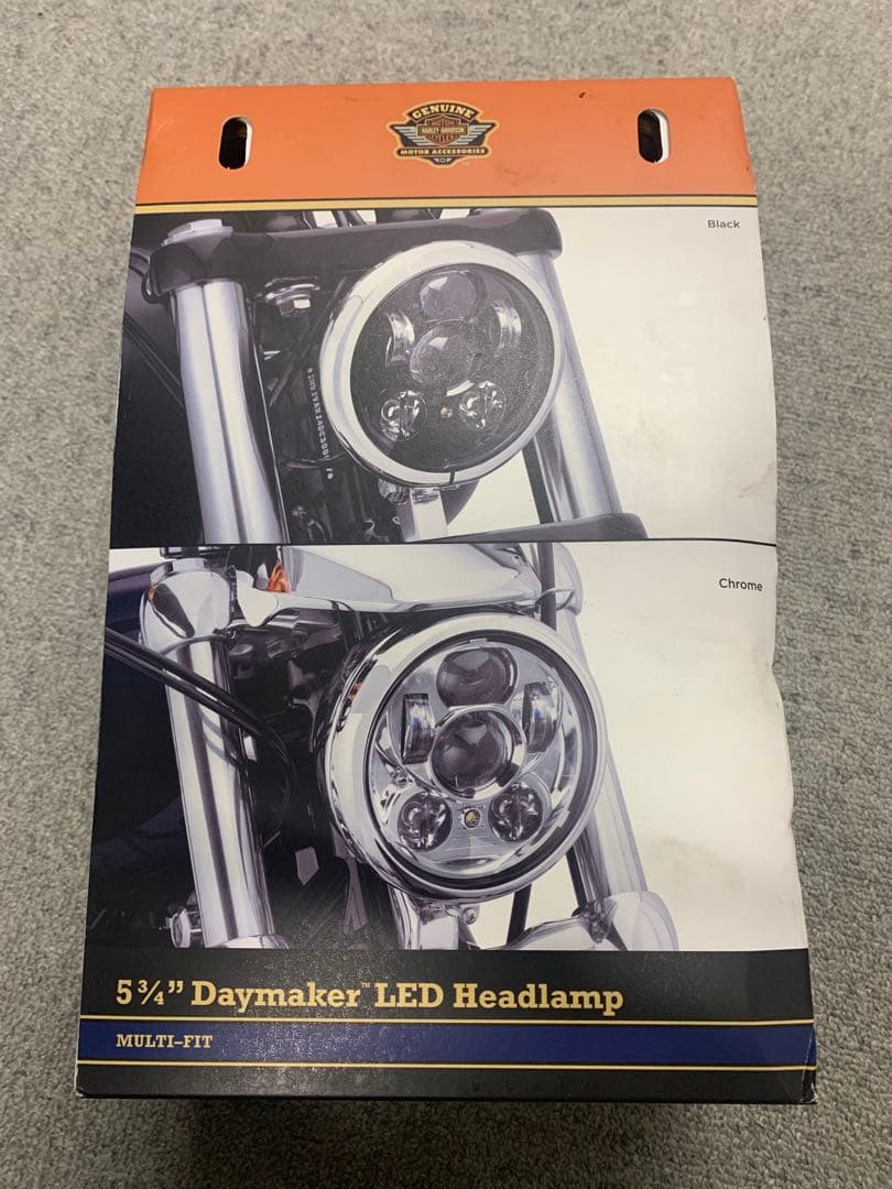 ハーレー　純正アクセサリー　LEDヘッドライト 67700145A ハーレー純正 Daymaker LED ヘッドライト ブラック 67700145A : HD
