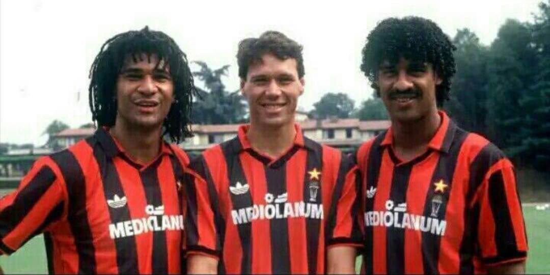 当時物 90-91 ACミラン オランダ フリットファンバステン ライカールト