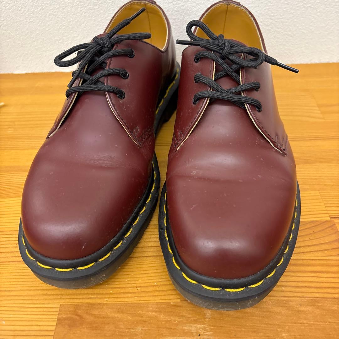 Dr. Martens バーガンディ レースアップシューズ