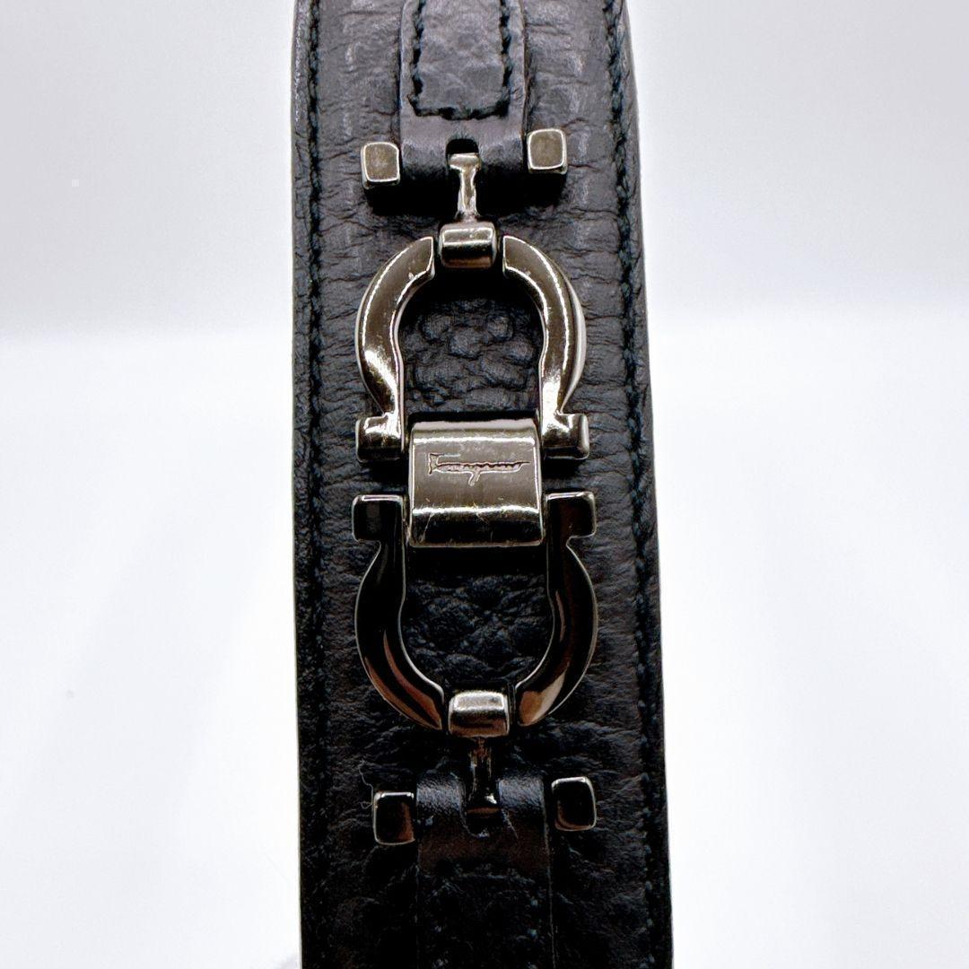サルヴァトーレ フェラガモ レザー ガンチーニ ベルト ブラック - メルカリ