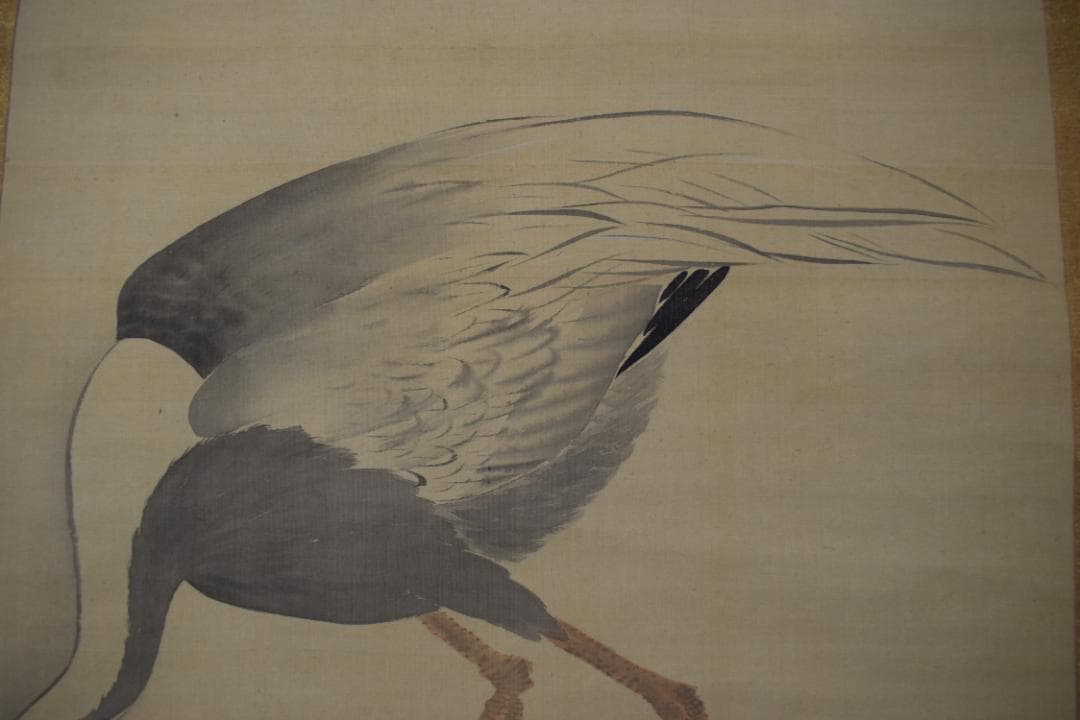 真作】松村呉春/月渓/日ノ出鶴亀図/掛軸☆宝船☆Z-366 S11550