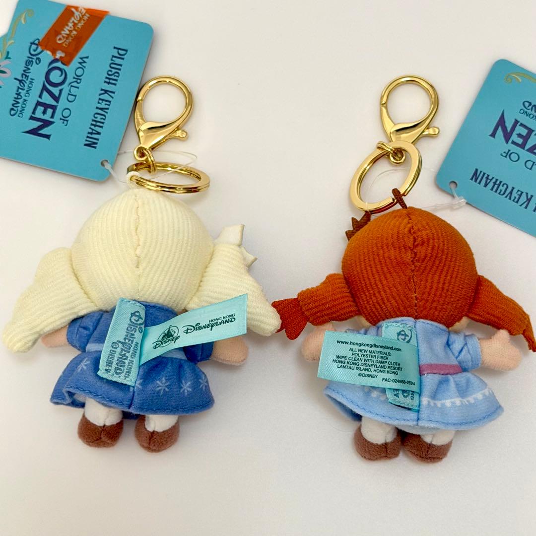アナ エルサ ぬいぐるみキーチェーン ぬいぐるみケース 香港 家族の思い出