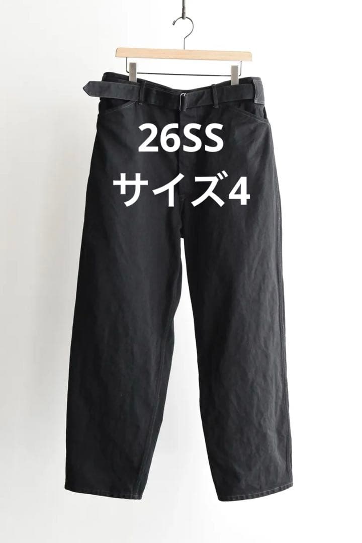 26SS新品】COMOLI ベルテッドデニム ブラック サイズ4 - メルカリ