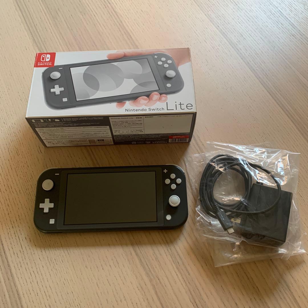 Nintendo Switch Lite グレー　箱、充電器つき Amazon.com: Nintendo Switch Lite - Gray : Electronics