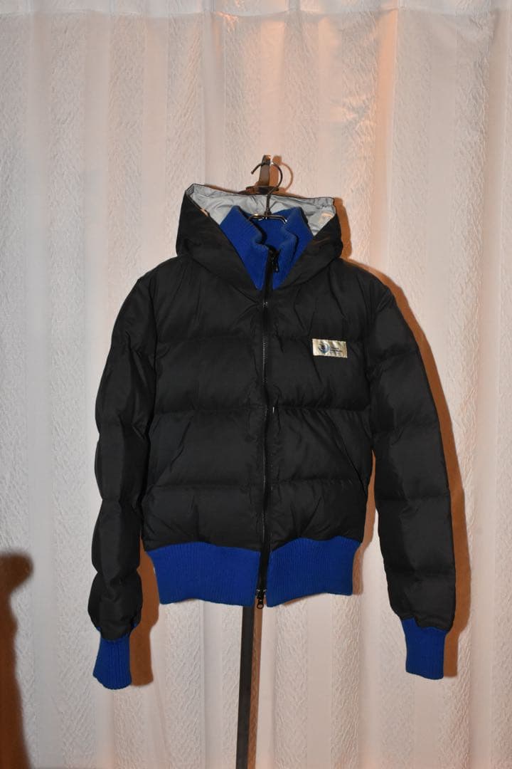 Crescent down worksブラックダウンジャケット フード付き Crescent Down Works（クレセントダウンワークス） ダウンジャケット