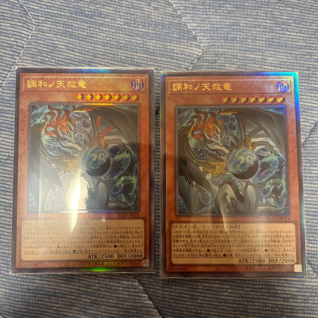 遊戯王 調和ノ天救竜 フィドラウリス ハルモニア レリーフ 2枚 - メルカリ