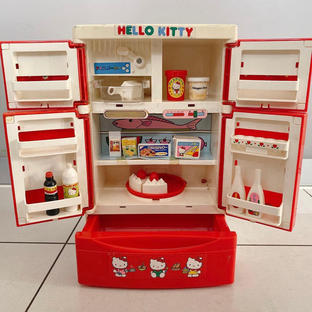 サンリオ キティちゃん 冷蔵庫 おままごと 昭和レトロ - メルカリ