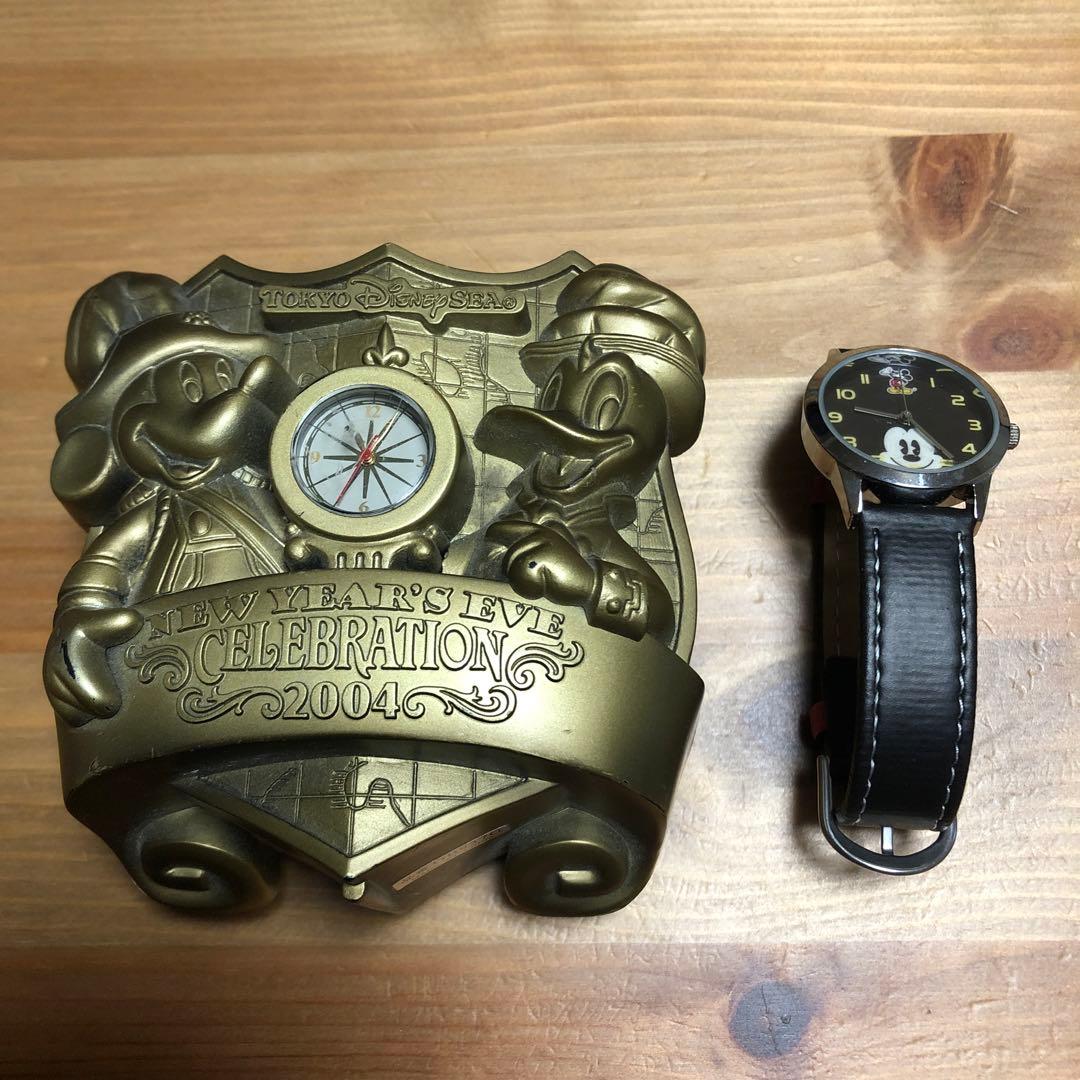 ディズニーシー2004年カウントダウン記念時計&ミッキー腕時計 - メルカリ
