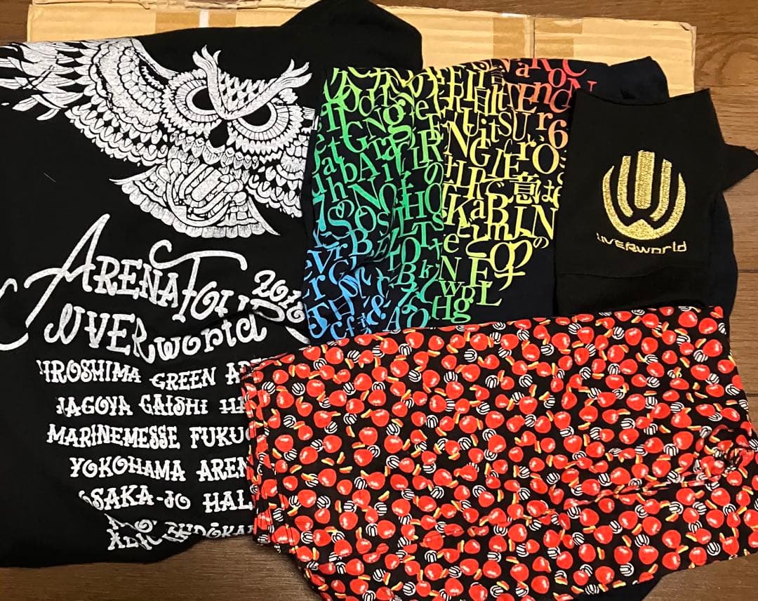 UVERworld グッズ グローブ ゴールド Tシャツ ハンカチ バンダナ