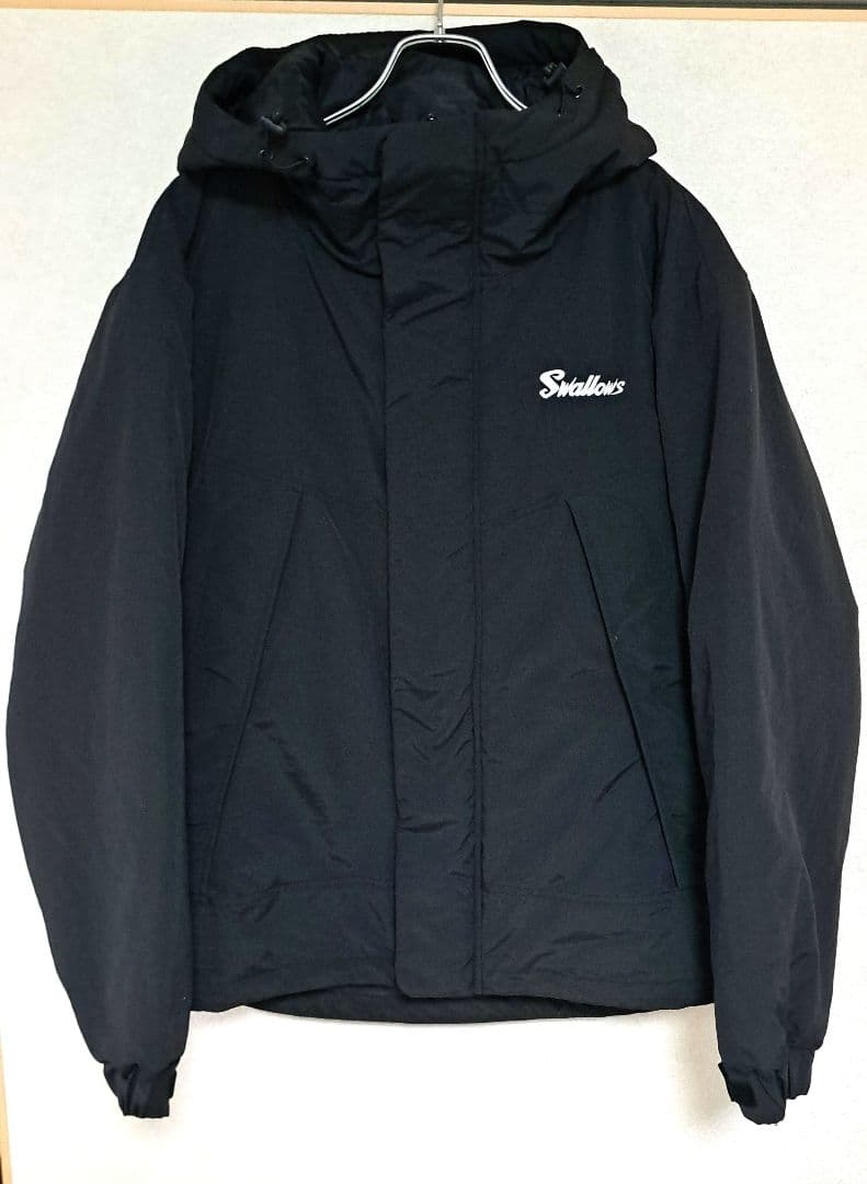 東京ヤクルトスワローズ/シェルパーカー/中綿ジャケット/ブラック/M