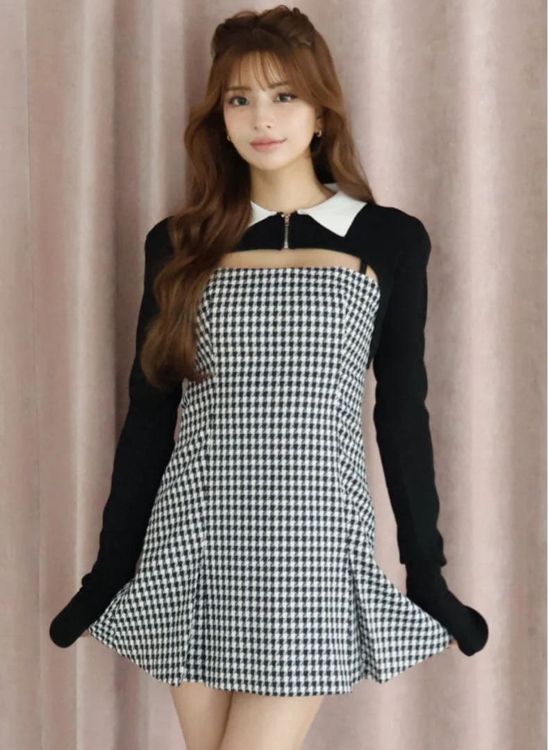 Randy Houndstooth ensemble ワンピース Houndstooth ensemble – Randy