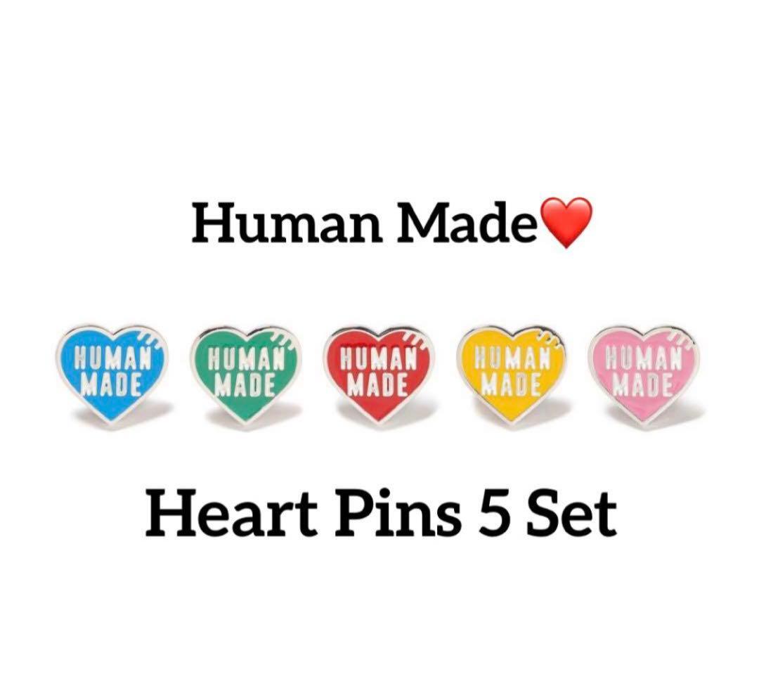 HUMAN MADE ❤️ HEART PINS 5Set ピンバッジ セット