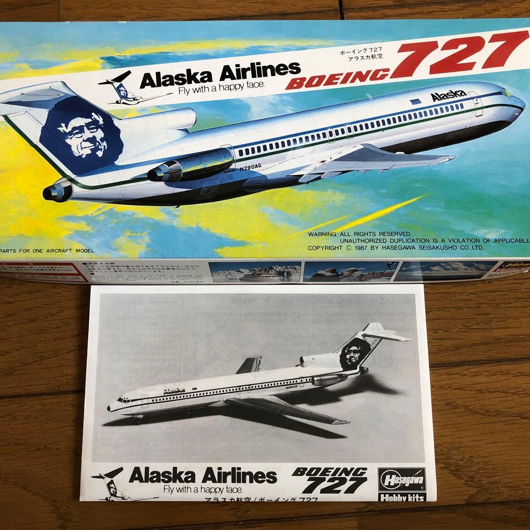 ハセガワプラモデル1/200アラスカ航空ボーイング727のデカール - メルカリ