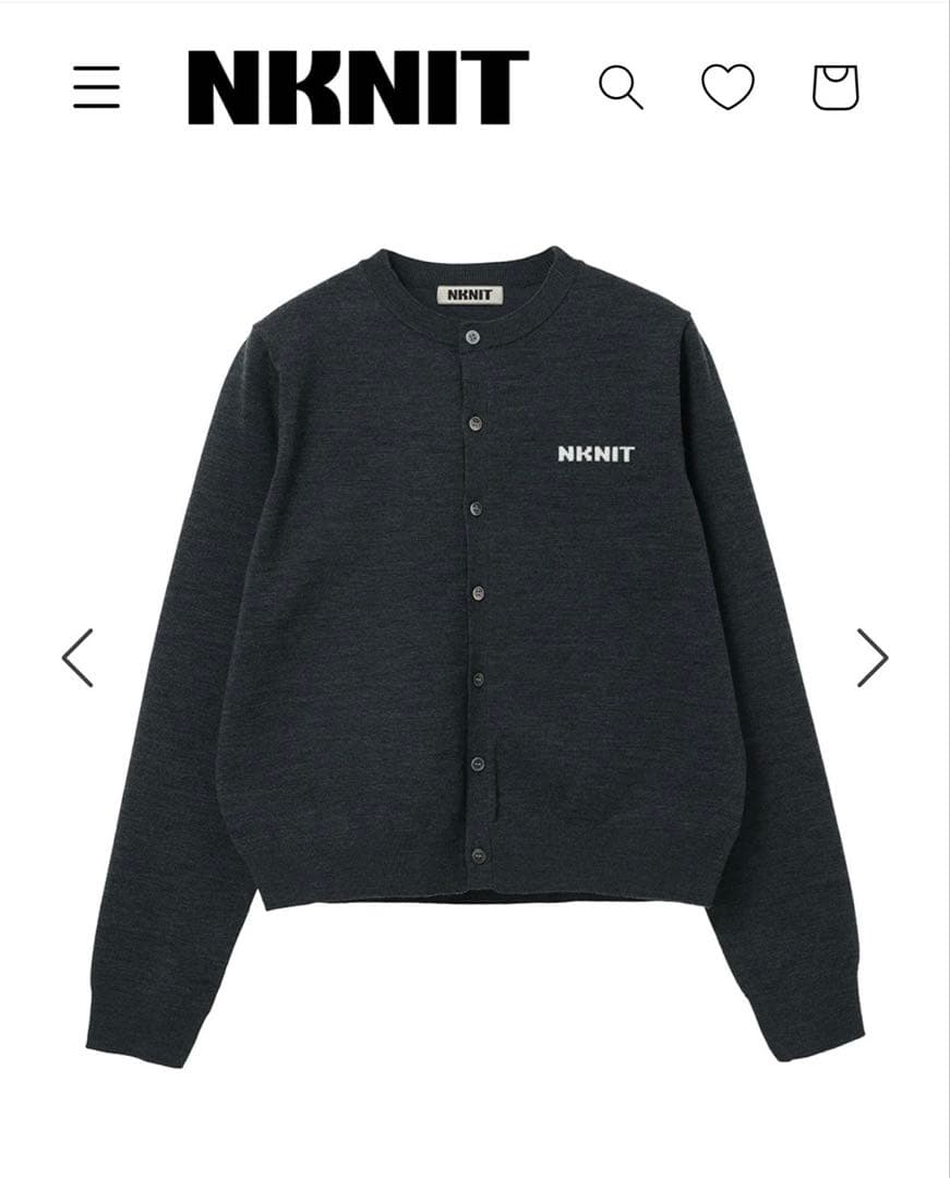 トップス NKNIT logo KNIT cardigan NKNIT logo KNIT cardigan