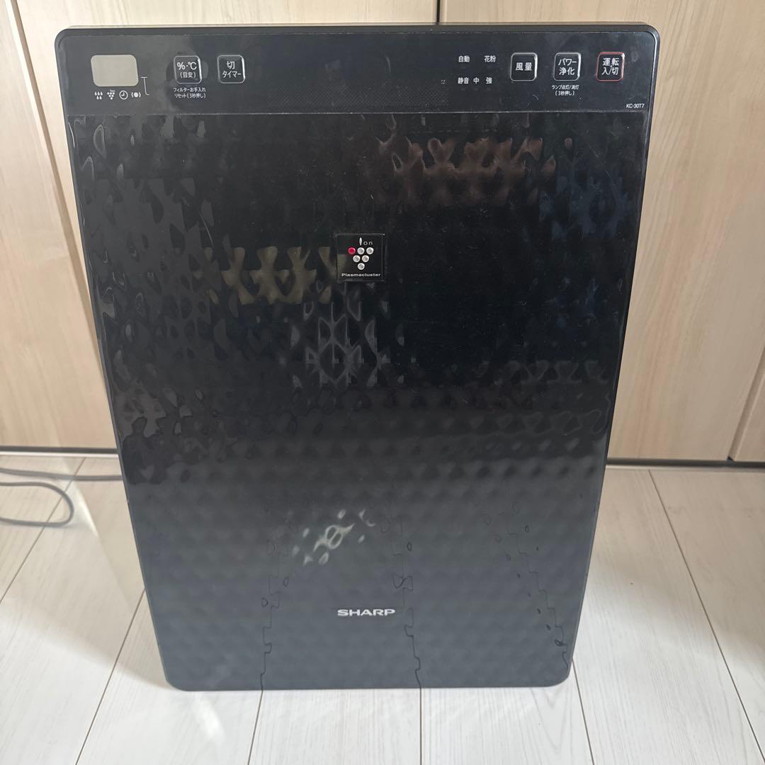 SHARP 空気清浄機 加湿器黒 スリムタイプ SHARP（シャープ） 空気清浄機 加湿機能付 空清23まで/加湿15畳まで