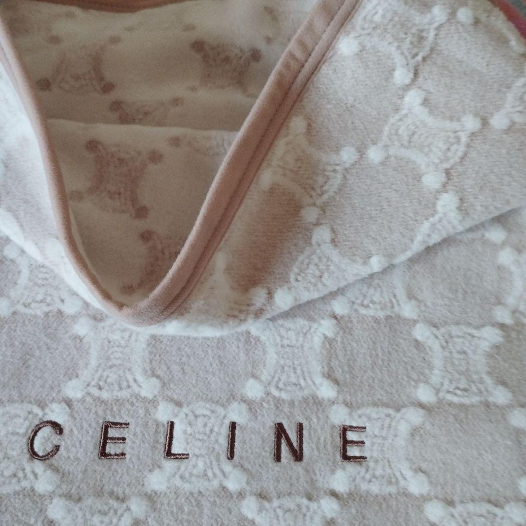 CELINE セリーヌ 綿毛布 マカダム総柄 ベージュ 未使用品】 CELINE