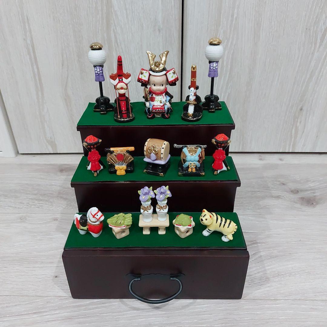 ローズオニール キューピー 五月人形三段かざり - メルカリ