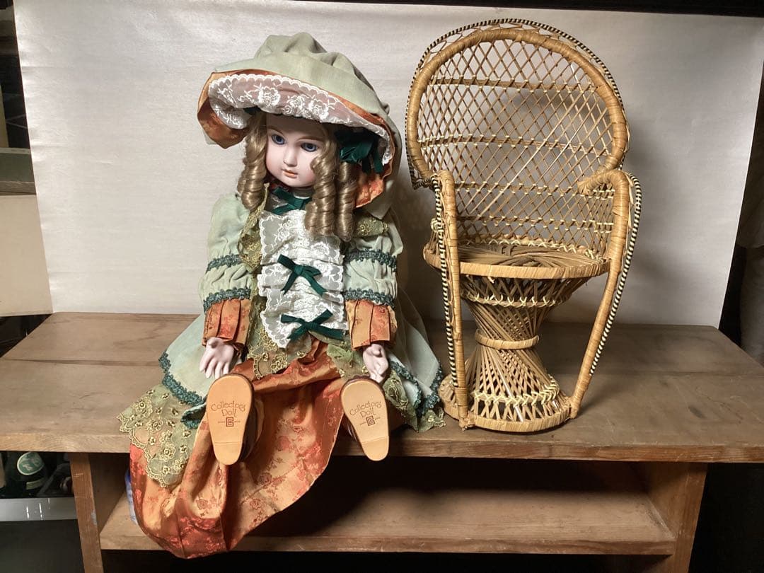 コレクターズドール ビスクドール CD−162 椅子付き 西洋人形 - メルカリ