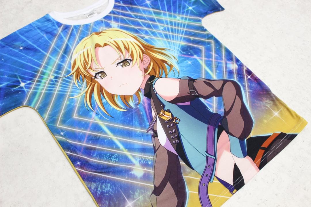 フリーサイズ バンドリ フルグラ グラフィック Tシャツ マスキング