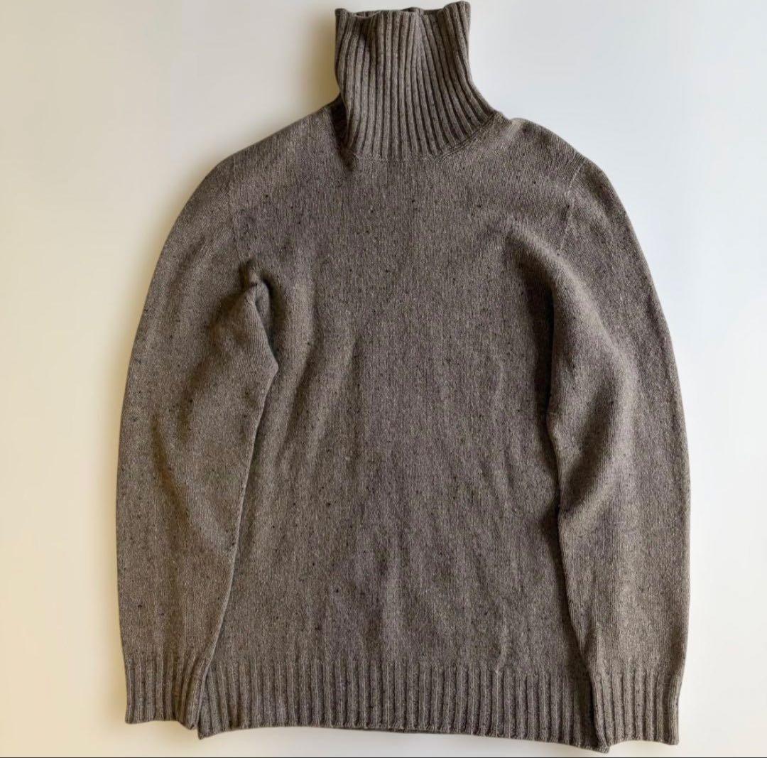 美品】Drumohr タートルネックニット カシミヤ ベージュ XLメンズ