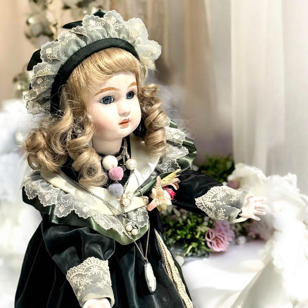 ノエル様専用 ビスクドール スタイナー リプロ フレンチ グリーン