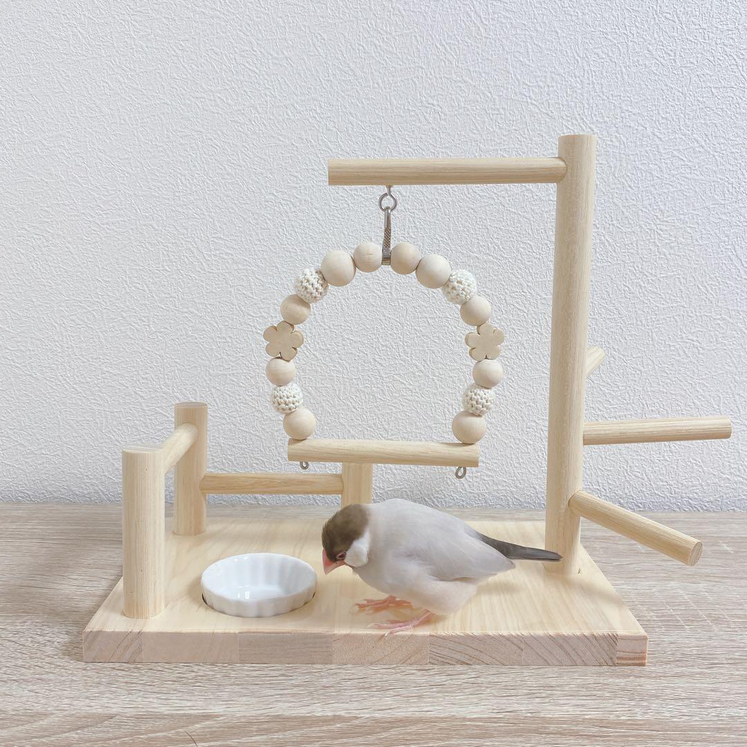 ことりのあそびば mini 文鳥 インコ バードアスレチック ブランコ