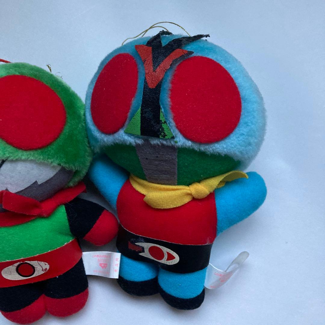 仮面ライダー ぬいぐるみ 3体セット ぶら下げ紐付き 非売品 昭和レトロ