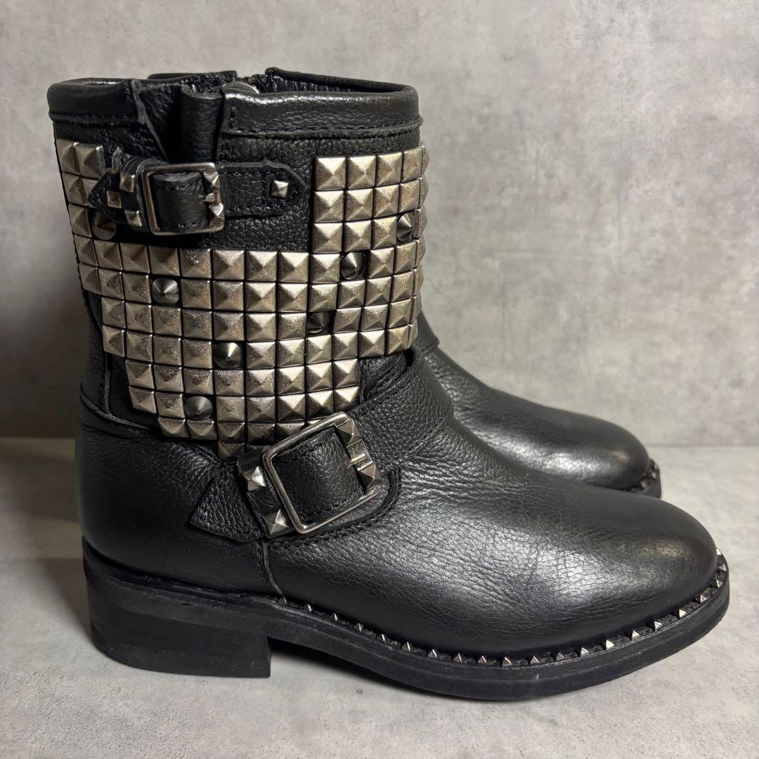 00s y2k ASH スタッズ エンジニアブーツ 37 23.5㎝ - メルカリ