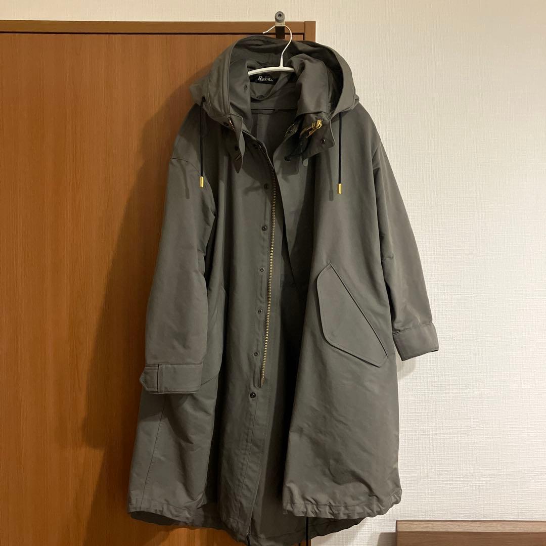 THE RERACSノンライナー ロング モッズコート パーカー 36 TIME SALE] THE RERACS ザ リラクス ライナー付き ロング モッズコート