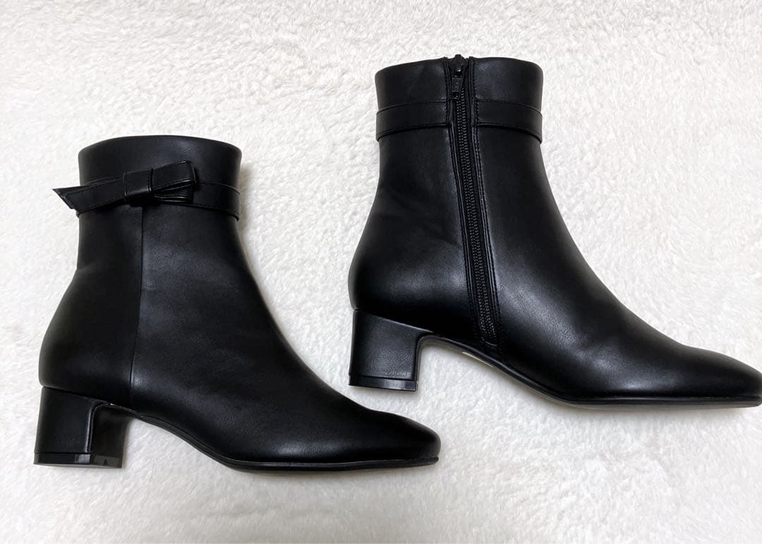 アルテミスバイダイアナ DIANA リボン ショートブーツ 23 卒業式 美品