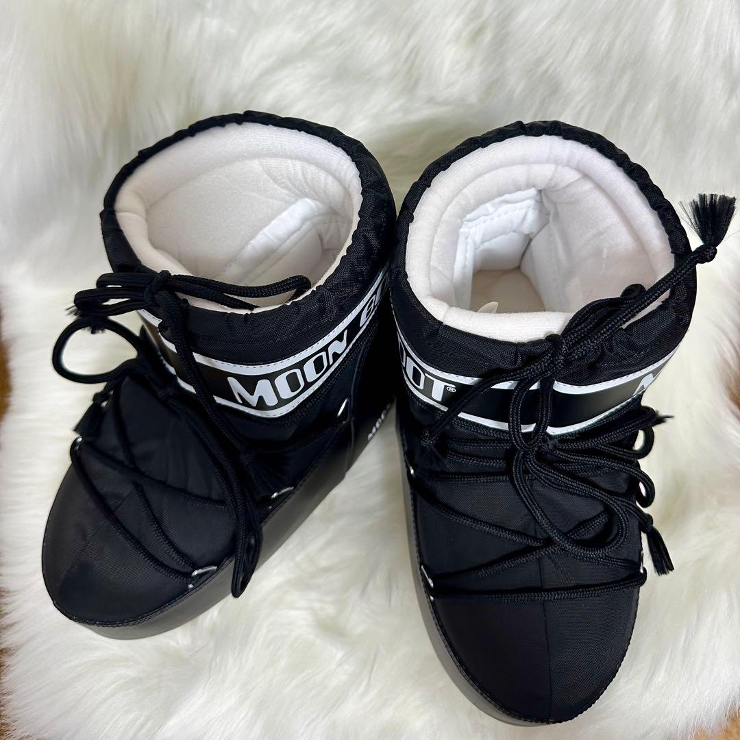 moon boot 36/38サイズ ショート丈 黒 最 安値 で