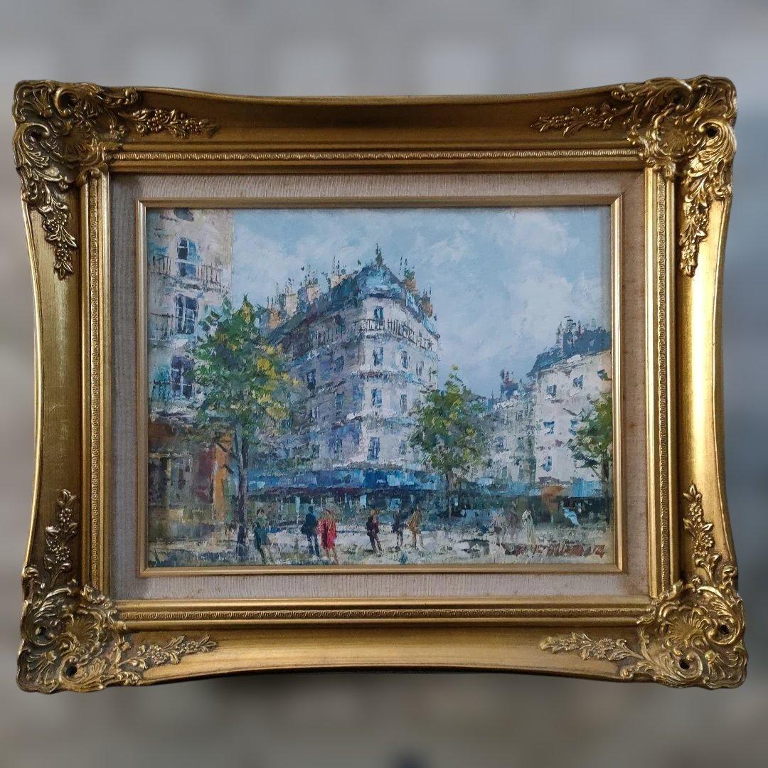 石川啓司（應美会会員） 油彩画 F6号『パリ風景』 - メルカリ