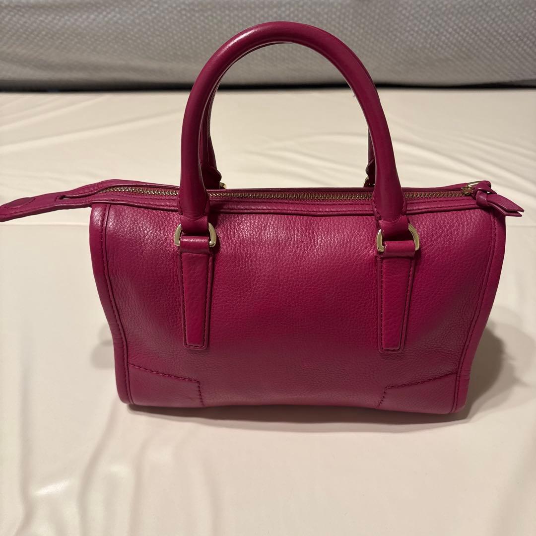 Tory Burch ピンクレザーショルダーバッグ - メルカリ