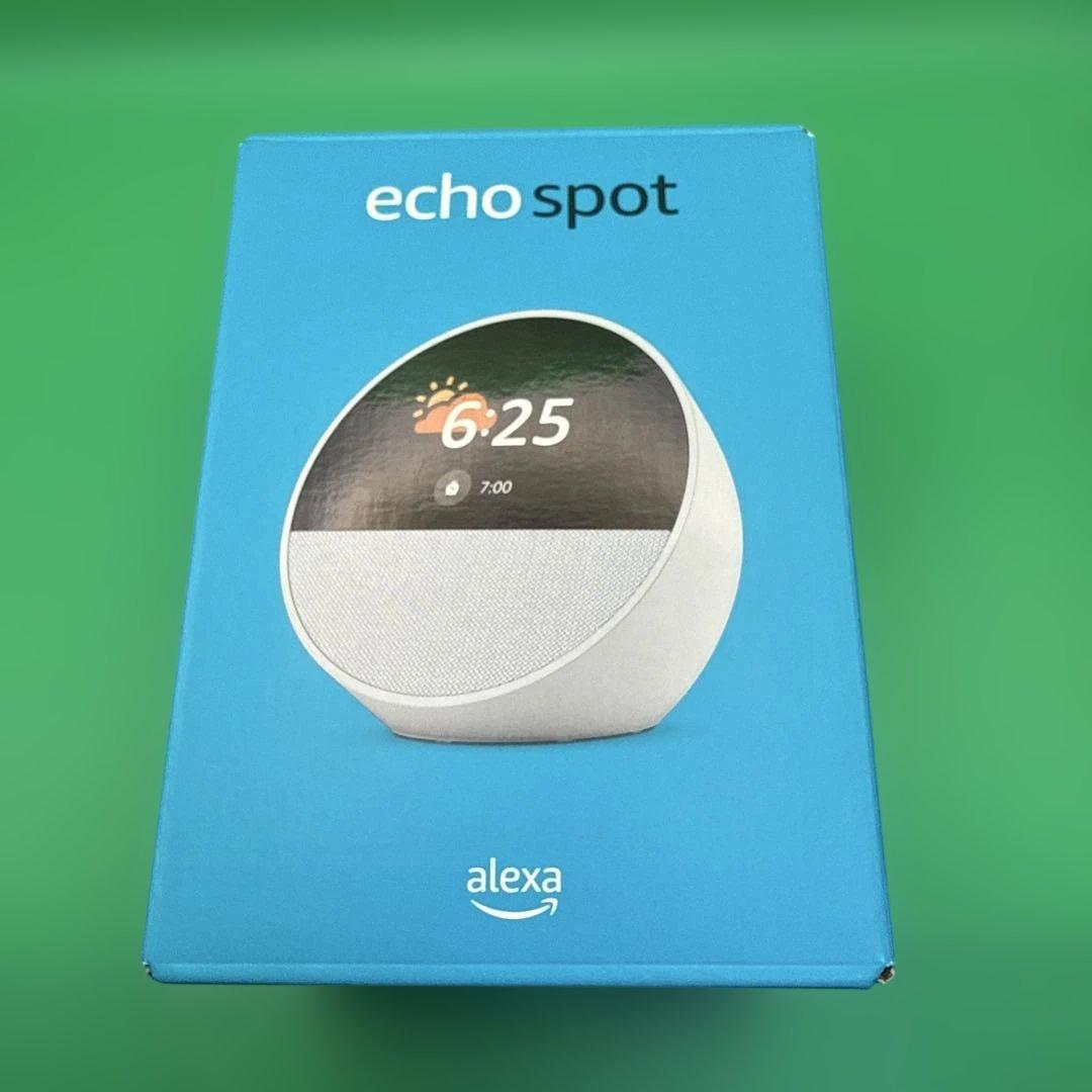 Amazon Echo Spot　ホワイト Amazon.com: Echo Spot Bundle: Includes Echo Spot (2024 Release