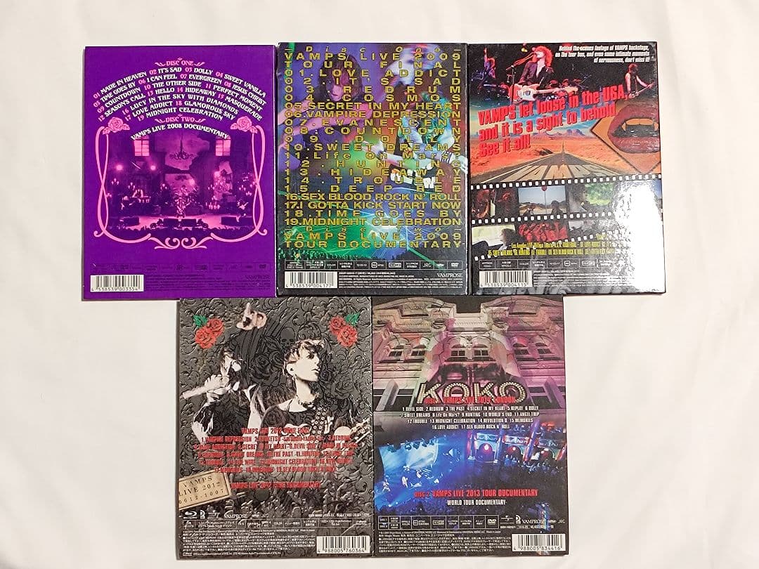 VAMPS LIVE 2008 09 09USA 12 14〈初回限定〉5セット - メルカリ