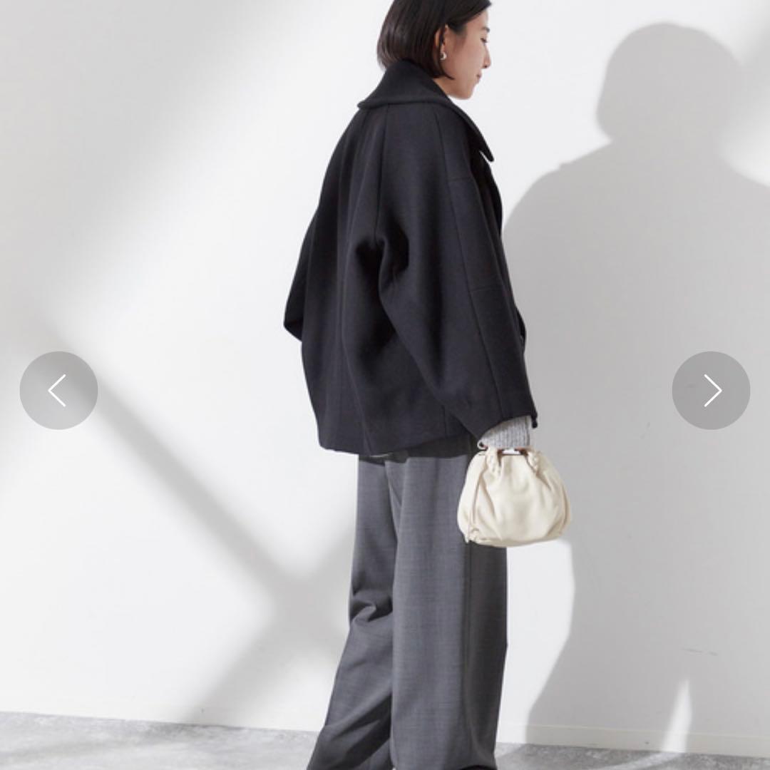 STUMBLY ウールコート コクーンシルエット 36 ブラック - メルカリ